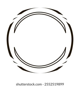 geometric figure in abstract style