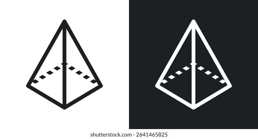 Geometric figure icon set. Vector illustration.