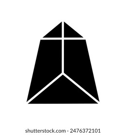 Vektorgrafik des Symbols für geometrische Figur. Geometrie-Illustrationszeichen. Figurensymbol oder Logo.