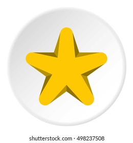 Geometric figure star icon. Flat illustration of geometric figure star vector icon for web