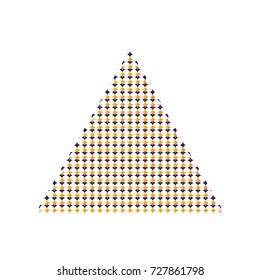 geometric figure triangle with dots