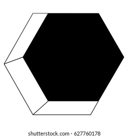geometric figure vector icon