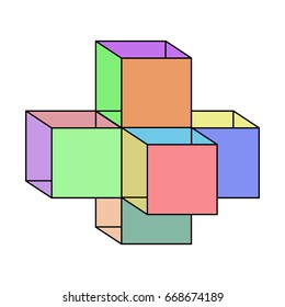 geometric figure vector icon