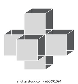 geometric figure vector icon