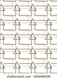 The geometric figures of bed colors