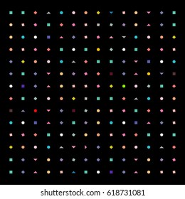 Geometric figures colorful pattern