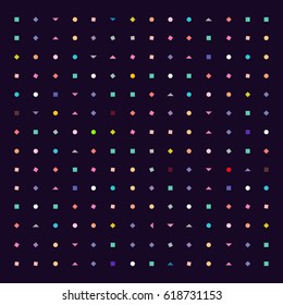 Geometric figures colorful pattern