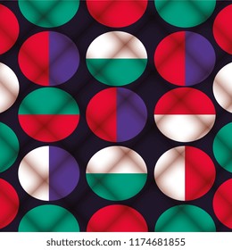 geometric figures and colors pattern background