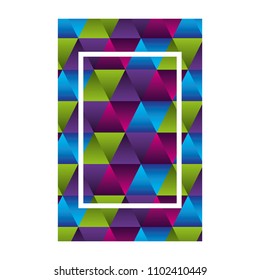 geometric figures and colors workart frame