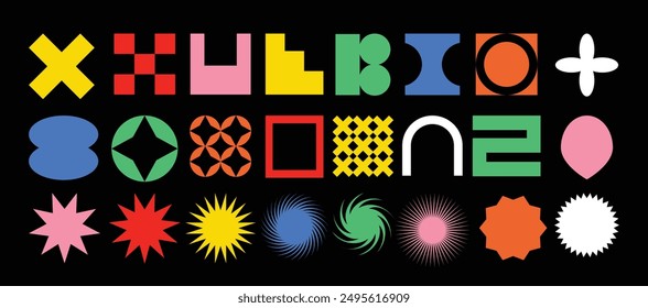 Geometric figures. Extraordinary Futurism. Vector illustration