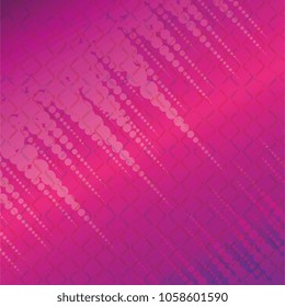 geometric figures with fuchsia background