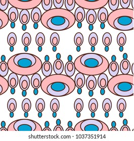 Geometric figures seamless pattern design.