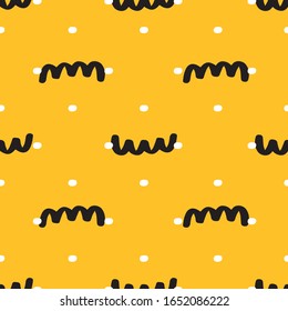 Geometrische Zahlen nahtloses Muster. Minimales Design für Cover-Vorlagen für Web. Moderner abstrakter Hintergrund mit geometrischen Formen und Linien. EPS10-Vektorillustration