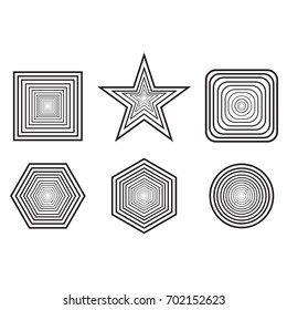 geometric figures vector illustration