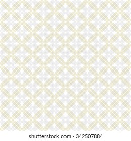 Geometric fine abstract vector background. Seamless modern light pattern with silver and golden octagons