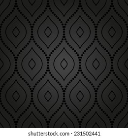 Geometric fine abstract vector dark pattern with black elements. Seamless modern texture for wallpapers and background
