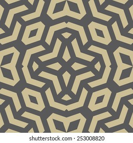 Geometric fine abstract vector golden pattern. Seamless modern texture for wallpapers and backgrounds