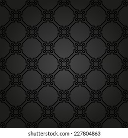 Geometric fine abstract vector pattern. Seamless modern texture with black grill for wallpapers and background