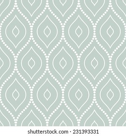 Geometric fine abstract vector pattern with dots. Seamless blue and white background