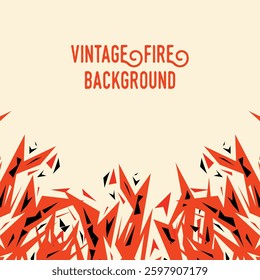 Geometric fire banner design with red and black colors and patterns, creative and simple banner. Vector files