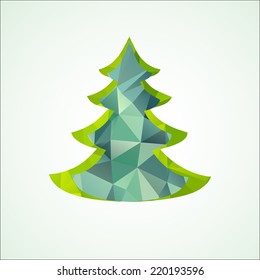 Geometric fir-tree
