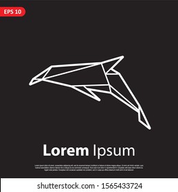 Geometric Fish logo. simple and modern icon, template design. Easy to edit and customize