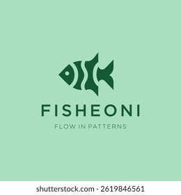 Geometric Fish Logo – Stylish fish created using sharp, abstract geometric patterns.
