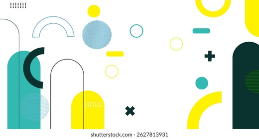 Geometric flat abstract background. Vector illustration