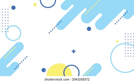 Geometric Flat Background Templates. Soft Blue Dynamic Shapes. EPS 10 Vector.