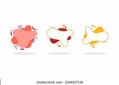 Geometric flat banners. Modern abstract gradient shapes for logo, sale promotion, discount title frame. Vector trendy banner