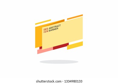 Geometric flat banners. Modern abstract gradient shapes for logo, sale promotion, discount title frame. Vector trendy banner