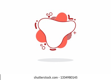 Geometric flat banners. Modern abstract gradient shapes for logo, sale promotion, discount title frame. Vector trendy banner