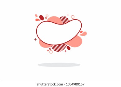Geometric flat banners. Modern abstract gradient shapes for logo, sale promotion, discount title frame. Vector trendy banner