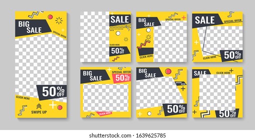 Geometric flat banners. Modern abstract gradient shapes for logo, sale promotion, discount title frame. Vector sale trendy banne. can be use for, landing page, website, mobile app, poster.