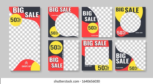 Geometric flat banners. Modern abstract gradient shapes for logo, sale promotion, discount title frame. Vector sale trendy banne. can be use for, landing page, website, mobile app, poster.