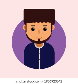 Ilustración de caracteres planos geométricos y arte vectorial 