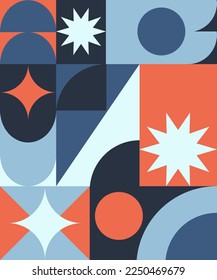 Geometric flat illustration. colorful abstract background vector illustration