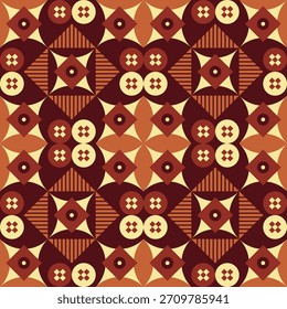 Formas planas geométricas Padrão tribal sem emenda abstrato para o ornamento têxtil
