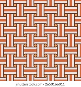 Padrão de tecido plano geométrico de retângulos e círculos Fundo abstrato