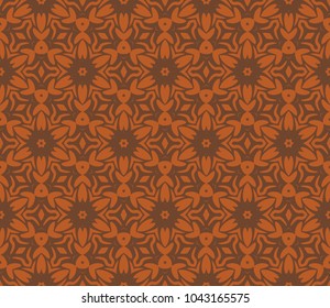 geometric floral art deco pattern. Seamless background. Monochrome modern vector illustration. For design