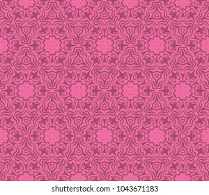 geometric floral art deco pattern. Seamless background. Monochrome modern vector illustration. For design