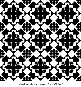 geometric floral background