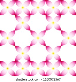 Geometric floral background, pattern Lotus petals,  vector.