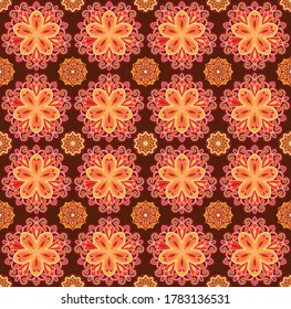 geometric floral batik patterns for textile fabrics