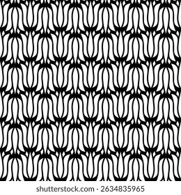 Geometric floral botanical decorative seamless texture for fabric, print, textile, stationery, clothing and wallpaper. Elegant vector background.