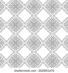 Geometric Floral coloring pattern page