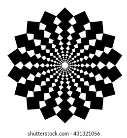 Geometric floral design