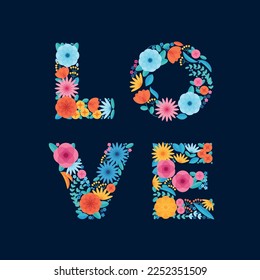 geometric floral elements with dark background for text
