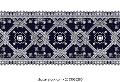 Patrón étnico floral geométrico. Moqueta de tela azteca mandala adorno boho chevron decoración textil. Tradición tribal de pavo africano tradicional bordado ilustraciones de vector orientales fondo 