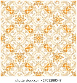 Geometric floral linear pattern. luxurious oriental art Delicate and elegant geometric repeating design for textiles, packaging, card or cover, texture background.